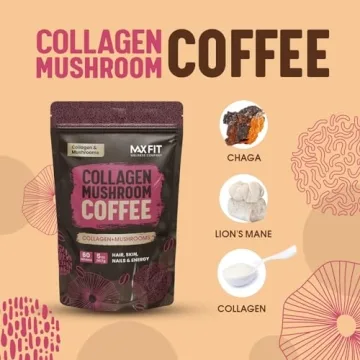 Collagen Mushroom Coffee for Focus & Health - 60 Servings