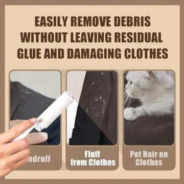 FuKuEn Mini Lint Roller for Pet Hair Travel Size for Clothes Car Essentials for Women Foldable Small Lint Roller with Extra Refills for Pocket Cute Green 90 Sheets