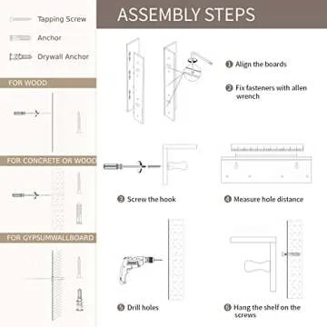 Durable XAOHOME Wall Mount Coat Rack for Your Space