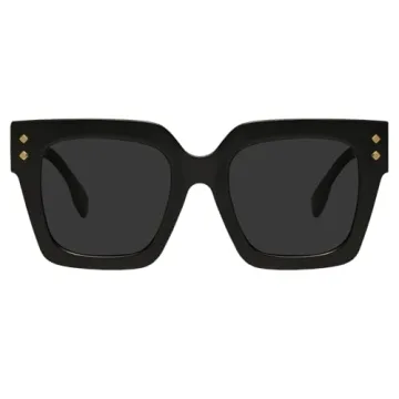 mosanana Retro Polarized Oversized Square Sunglasses for Women Men Vintage 70s Classic Trendy Fashio...