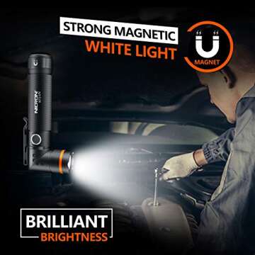 NICRON N72-UV 800LM UV Flashlight for Camping & Emergencies