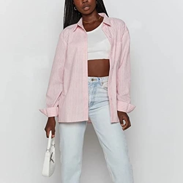 Stylish SAFRISIOR Women’s Casual Tracksuit Set - Pink Stripe