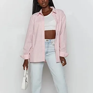 Stylish SAFRISIOR Women’s Casual Tracksuit Set - Pink Stripe