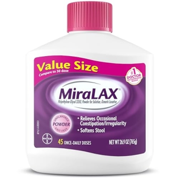 MiraLAX Gentle Constipation Relief Laxative Powder PEG 3350