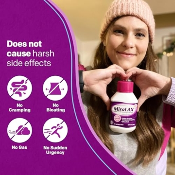 MiraLAX Gentle Constipation Relief Laxative Powder PEG 3350