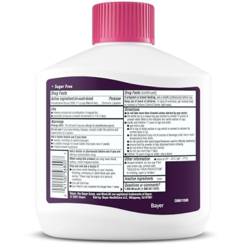 MiraLAX Gentle Constipation Relief Laxative Powder PEG 3350