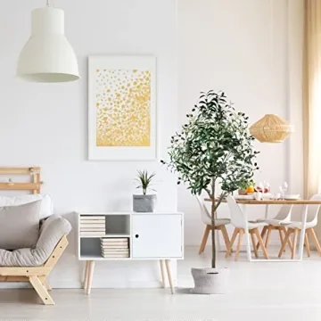 HaiSpring 5ft Artificial Olive Tree Lifelike Indoor Outdoor Decor