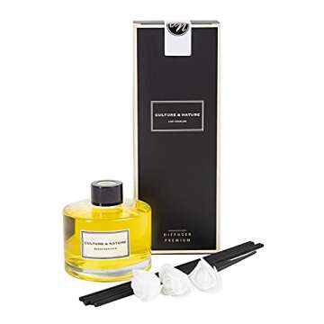 Elegant CULTURE & NATURE Mango Mandarin Scented Reed Diffuser Set for Home Fragrance