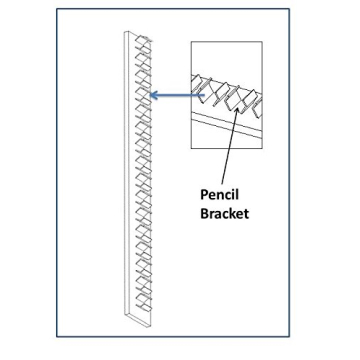 Eureka Golf Pencil Display Case | Holds 96 Pencils in Walnut