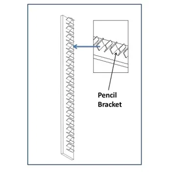 Eureka Golf Pencil Display Case | Holds 96 Pencils in Walnut