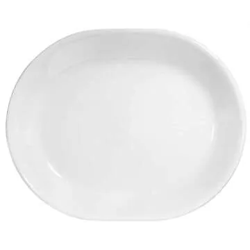 Corelle Vitrelle 38-Piece Service for 12 Dinnerware Set, Triple Layer Glass and Chip Resistant, Lightweight Round Plates and Bowls Set, Winter Frost White