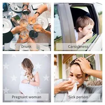 50 Pack Emesis Bag, Disposable Vomit Bags, Aircraft Barf Bags Car Sickness Bag, Nausea Bags for Travel Motion Sickness