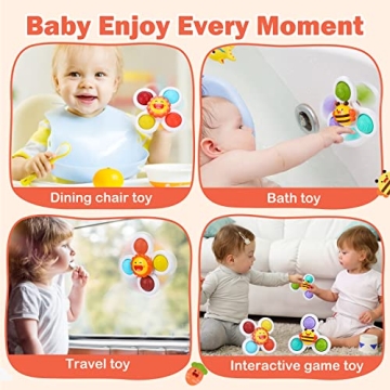 Hinzer Suction Cup Spinner Toys - Perfect Baby Gifts