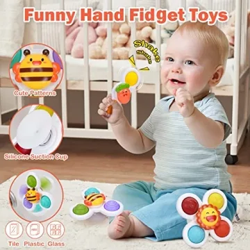 Hinzer Suction Cup Spinner Toys - Perfect Baby Gifts