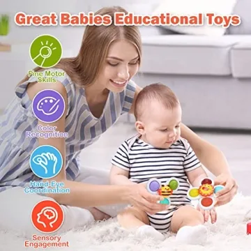 Hinzer Suction Cup Spinner Toys - Perfect Baby Gifts