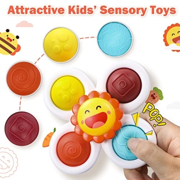 Hinzer Suction Cup Spinner Toys - Perfect Baby Gifts