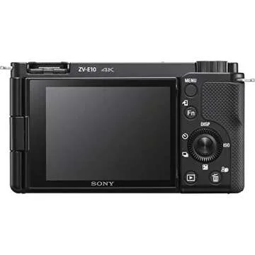 Sony ZV-E10 Mirrorless Camera with 16-50mm Lens (Black) (ILCZV-E10L/B) + 64GB Memory Card + Filter Kit + Corel Photo Software + Bag + NPF-W50 Battery + External Charger + Card Reader + More (Renewed)
