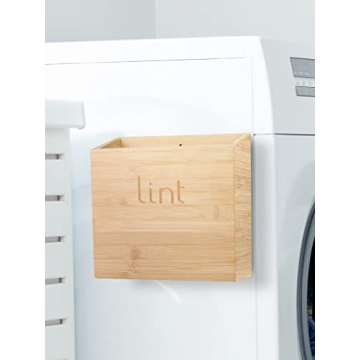 UpTrend Design Magnetic Lint Bin for Laundry Room Magnetic Laundry Lint Bin Magnetic Lint Holder Bin for Laundry Room Trash Can for Laundry Room Laundry Lint Box for Laundry Room Dryer Lint Bin