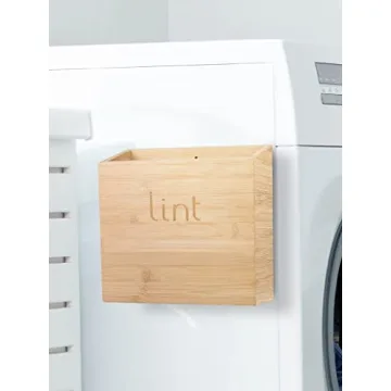 UpTrend Design Magnetic Lint Bin for Laundry Room Magnetic Laundry Lint Bin Magnetic Lint Holder Bin for Laundry Room Trash Can for Laundry Room Laundry Lint Box for Laundry Room Dryer Lint Bin