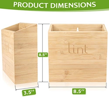 UpTrend Design Magnetic Lint Bin for Laundry Room Magnetic Laundry Lint Bin Magnetic Lint Holder Bin for Laundry Room Trash Can for Laundry Room Laundry Lint Box for Laundry Room Dryer Lint Bin