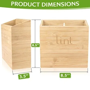 UpTrend Design Magnetic Lint Bin for Laundry Room Magnetic Laundry Lint Bin Magnetic Lint Holder Bin for Laundry Room Trash Can for Laundry Room Laundry Lint Box for Laundry Room Dryer Lint Bin