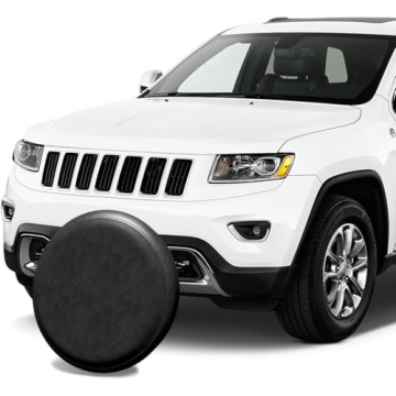 AmFor Universal Spare Tire Cover for Jeep, RV, SUV - 28' - 29'