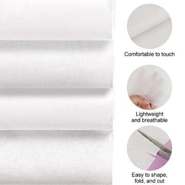 120 Sheets 20" x 30" Acid Free Acid-Free Wrapping Tissue Paper, White Unbuffered No Lignin Archival Tissue Paper, No Acid Paper for Long-Term Packaging Storing Clothes Textiles Linens Present Wrap