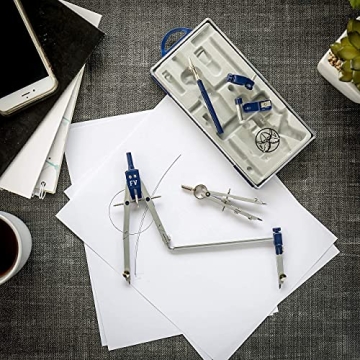 Precision Drafting Compass Set for Geometry and Design