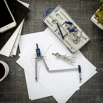 Precision Drafting Compass Set for Geometry and Design