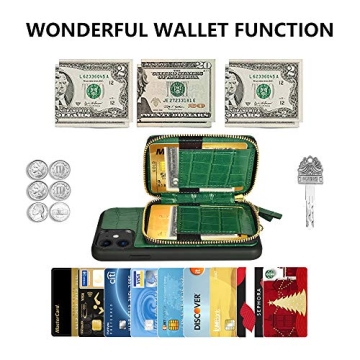 ZVE iPhone 11 Crocodile Wallet Case for Women