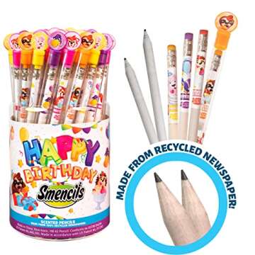 Party Animals Smencils - 50 Count Scented Pencils