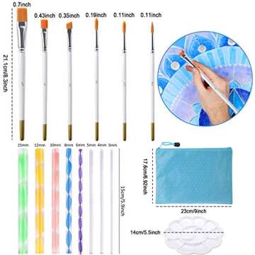 Augshy Mandala Dotting Tools Set - 58PCS Rock Painting Kit