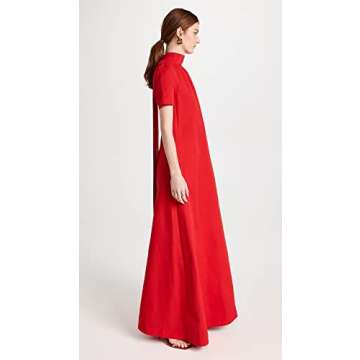 STAUD Women's Ilana Dress, Poinsettia, Red, XS