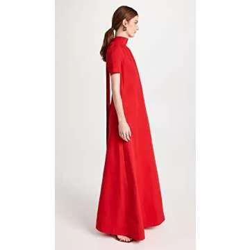 STAUD Women's Ilana Dress, Poinsettia, Red, XS