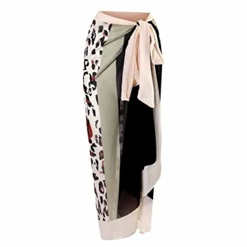 Floral Tummy Control Tankini with Wrap Skirt for Women