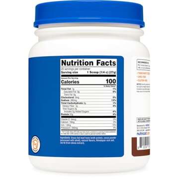 Nutricost Beef Bone Broth Protein Powder Chocolate (20 Servings) - Gluten-Free, GMO-Free