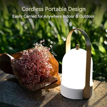 Tubicen Rechargeable Touch Dimmable Outdoor Lantern Lamp