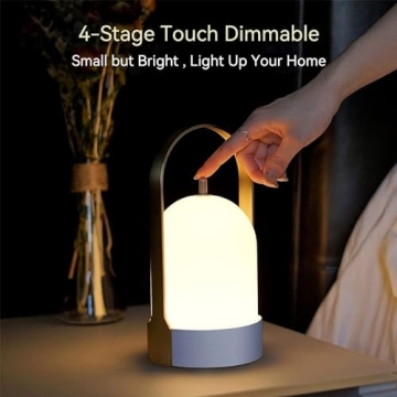 Tubicen Rechargeable Touch Dimmable Outdoor Lantern Lamp