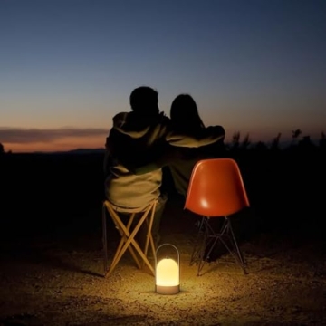 Tubicen Rechargeable Touch Dimmable Outdoor Lantern Lamp