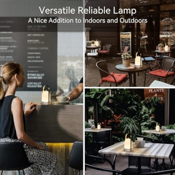 Tubicen Rechargeable Touch Dimmable Outdoor Lantern Lamp