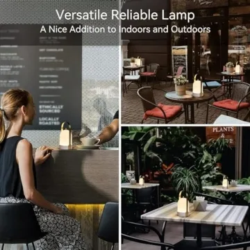 Tubicen Rechargeable Touch Dimmable Outdoor Lantern Lamp