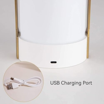 Tubicen Rechargeable Touch Dimmable Outdoor Lantern Lamp