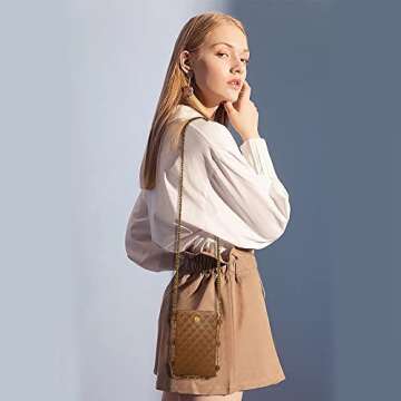 Montana West Small Crossbody Bags for Women Trendy Quilted Cell Phone Purse Chain Wallet Bag MWC-141...