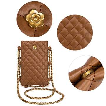 Montana West Women's Trendy Quilted Crossbody Purse