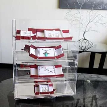 MOOCA Acrylic 360-Degree Rotating Showcase for Collectibles