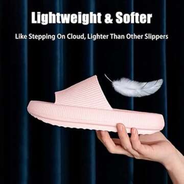 sharllen Cloud Slippers for Women Men Pillow Slippers Massage Shower Super Soft Thick Soled Unisex Cloud House Slides