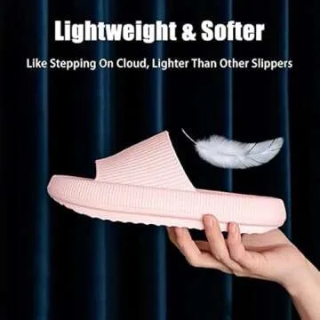 sharllen Cloud Slippers for Women Men Pillow Slippers Massage Shower Super Soft Thick Soled Unisex Cloud House Slides
