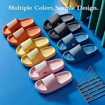 sharllen Cloud Slippers for Women Men Pillow Slippers Massage Shower Super Soft Thick Soled Unisex Cloud House Slides