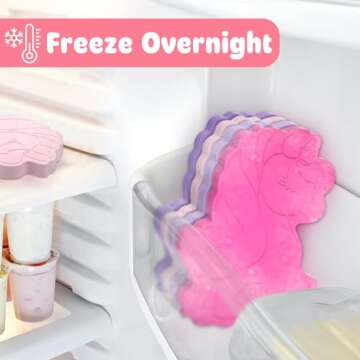 HiYZ Slim Ice Packs for Lunch Boxes - Reusable Kids Ice Packs - Quick Freeze, Space Saving, Long-Lasting Cooler for Lunch Box, Thin Ice Packs Ideal for Travel, Picnics, and School