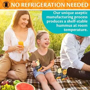 Mezete Hummus Variety Pack with Bread Sticks | 100% All-Natural Dips and Spreads | Ready to Go Vegan Dip | Shelf-Stable with No Preservatives | On-the-Go | Pack of 6